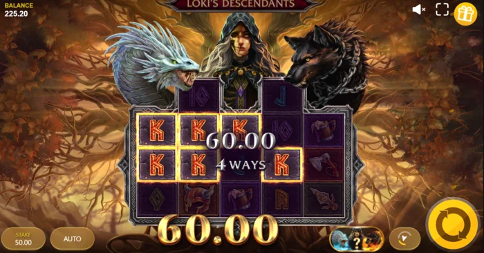 Loki's Descendants - Mód Monster Spins i gcéim ghníomhach